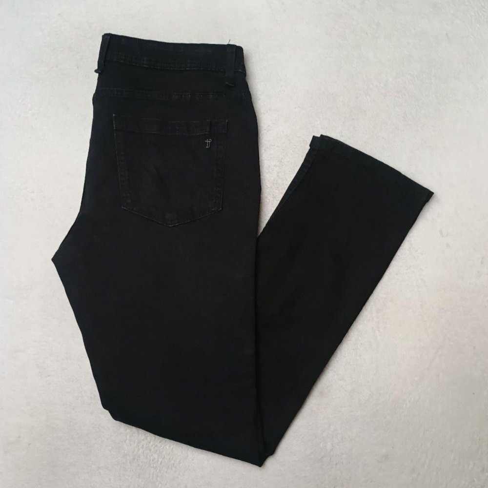 The Perfect Jean Nyc Jeans Mens 34x32 Black Skinny Slim Stretch Denim 5-Pocket